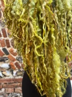 Lined Chartreuse Teeswater Boa - Image 2