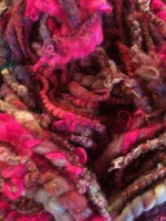 Mixed Wool and silk art yarn