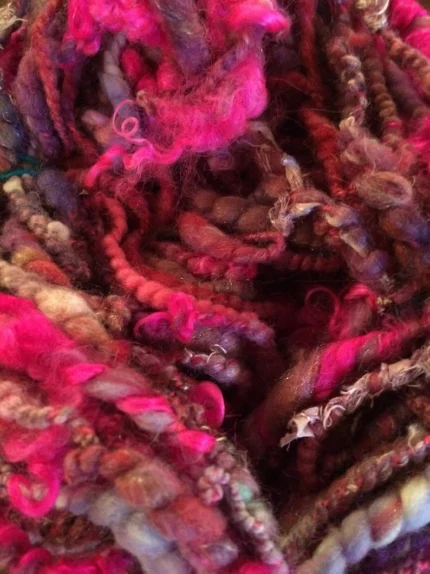 Mixed Wool and silk art yarn