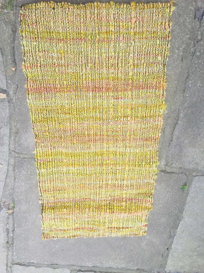 il_794xN.2054111417_dpjm Handmade Wool Rug with Hessian Back - Image 1