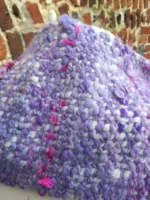 Handspun and Woven Alpaca Mix Scarf - Image 2