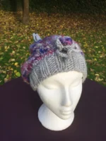 Knitted Slouchie Hat with Pixie Tip - Image 2