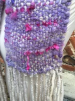 Handspun and Woven Alpaca Mix Scarf - Image 4