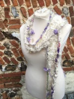 Luxury Mohair & Silk Boa Scarf - Image 3