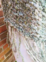 Hand Dyed, Spun and Woven 100% Wool Scarf - Image 3