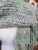 Hand Dyed, Spun and Woven 100% Wool Scarf - Image 5