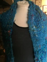 Handspun & Woven Wool Scarf - Image 2