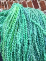 260 Metres of Handspun Rarebreed Yarn in Greens