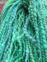 260 Metres of Handspun Rarebreed Yarn in Greens - Image 4