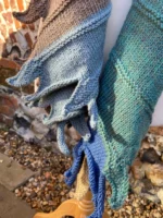 Hand knitted dragon tail scarf - Image 3