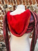 Little Red Riding Hood Knitted Hooded Scarf