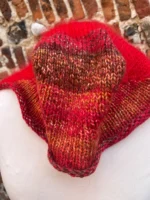 Little Red Riding Hood Knitted Hooded Scarf - Image 3