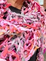 Sari silk ribboned Scarf - Image 3
