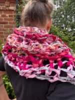 Sari silk ribboned Scarf - Image 4