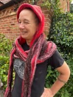 Little Red Riding Hood Knitted Hooded Scarf - Image 7