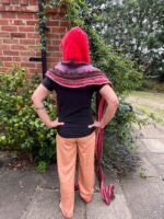 Little Red Riding Hood Knitted Hooded Scarf - Image 9