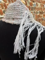 Hand Dyed, Spun and Woven Alpaca and Cotton Scarf - Image 2