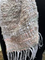 Hand Dyed, Spun and Woven Alpaca and Cotton Scarf - Image 7