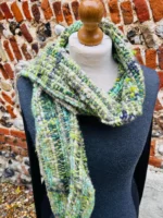 Hand Dyed, Spun and Woven 100% Wool Scarf