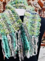 Hand Dyed, Spun and Woven 100% Wool Scarf - Image 5