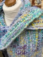 Hand Dyed, Spun and Woven Alpaca and Wool Scarf - Image 2