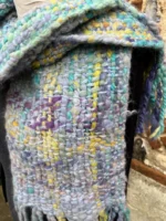 Hand Dyed, Spun and Woven Alpaca and Wool Scarf - Image 3