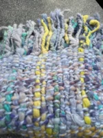 Hand Dyed, Spun and Woven Alpaca and Wool Scarf - Image 5