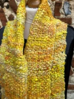 Hand Spun and Woven 100% Wool Scarf - Image 2