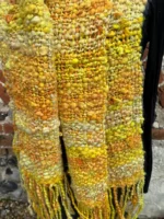 Hand Spun and Woven 100% Wool Scarf - Image 4