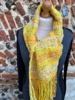 Hand Spun and Woven 100% Wool Scarf - Image 6