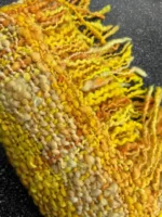 Hand Spun and Woven 100% Wool Scarf - Image 10