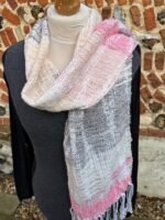 Hand woven cotton mix scarf - Image 6