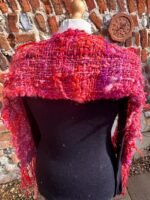 Hand Dyed, Spun and Woven 100% Wool Scarf - Image 2