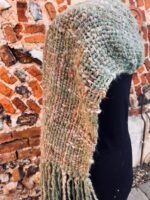 Hand Dyed, Spun and Woven 100% Alpaca Scarf - Image 8