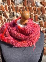 Hand Dyed, Spun and Woven 100% Wool Scarf - Image 6