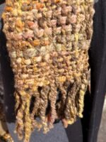 Hand Dyed, Spun and Woven 100% Wool Scarf - Image 5