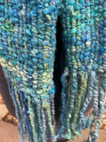 Hand Dyed, Spun and Woven 100% Wool Scarf - Image 8