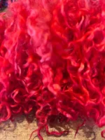 50g Pillar Box Red Teeswater Curls - Image 2