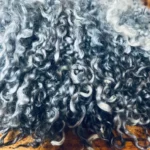 50g Gunmetal Grey Teeswater Curls - Image 2