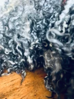 50g Gunmetal Grey Teeswater Curls