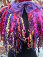 Lined Fringed Capelet - Image 6