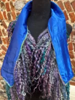 Aquamarine & Purple Lined Teeswater Boa - Image 3