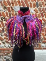 Lined Fringed Capelet - Image 8