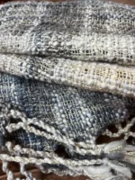 Hand woven cotton mix scarf - Image 3