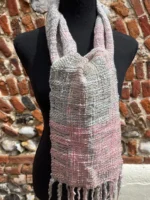 Hand woven cotton mix scarf - Image 8