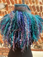 Aquamarine & Purple Lined Teeswater Boa - Image 7