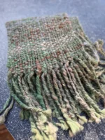 Hand Dyed, Spun and Woven 100% Alpaca Scarf - Image 9